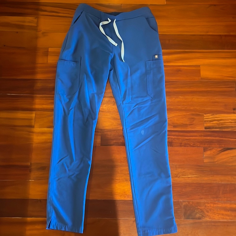 FIGS Yolanda small tall blue scrub pants